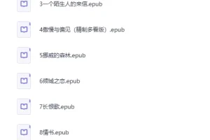 2025爱情主题书单精选：十部经典情感文学EPUB合集