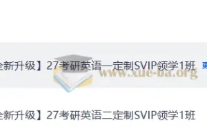 2027考研英语唐迟有道领学班全程系统课