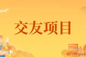 交友搭子付费进群项目，低门槛高转化，长期稳定变现
