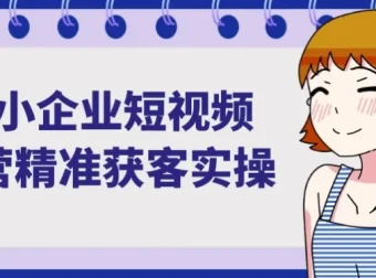 中小企业短视频运营精准获客实操课
