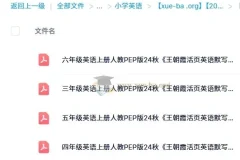 2024秋王朝霞活页英语默写 人教PEP版3-6年级上册PDF