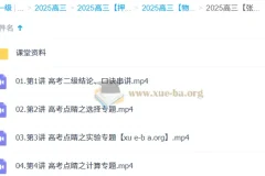 张展博2025高三高考英语点睛班 考前冲刺提分课程