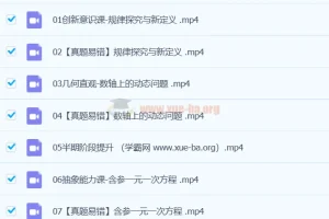 朱韬数学2024初一秋季班下 人教版S同步精讲+真题易错突破