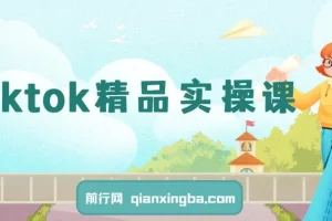 TikTok精品实操课：从零到一掌握跨境运营与店铺变现核心技能