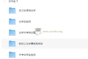 初中化学全国通用视频课程合集 系统精讲与专项突破
