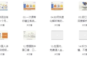 一个月记忆20000单词：象形记忆+词根词缀+美语发音全套英语学习资源