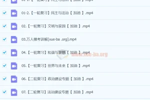 2024春下初三政治A+班 韦墨 二轮复习专题课程