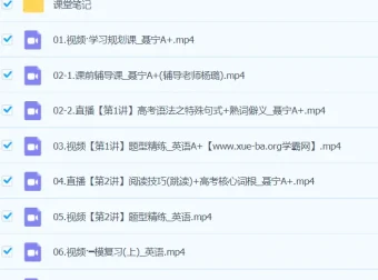 聂宁英语2024高三高考英语A+春季班全阶段精讲