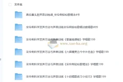 宋伶俐声乐教学合集：轻松歌唱法+零基础系统训练+名曲实战精讲