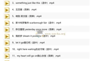 英语老师带你听歌学英语：102首经典金曲精讲视频合集