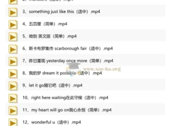 英语老师带你听歌学英语：102首经典金曲精讲视频合集