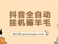 抖音全自动挂机项目实操教程，单号日入5-500+，零操作纯躺赚