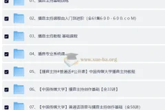 播音主持与伪声伪音系统教程合集 普通话培训配音朗诵发音技巧视频课