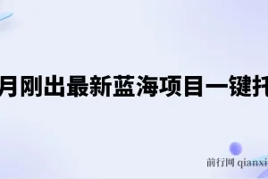五月最新蓝海项目：抖音视频号一键托管，矩阵躺赚收益分成全攻略