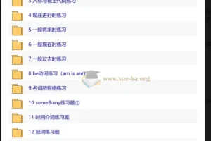 小初英语语法习题库大全，覆盖小学到初中核心语法专项训练