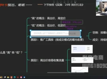 拼多多运营实操课：纪主任3节诊断课+高转低方案，中小商家旺季突围指南