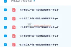 24春七彩课堂部编版语文1-6年级下册预习卡，小学语文课前预习好帮手