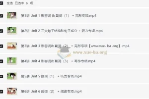 2025六年级英语小升初春季培训班 全国版小学总复习课程