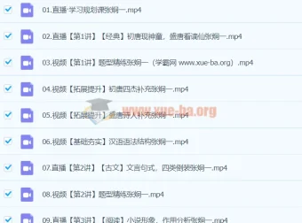 2024高一高中语文张炯一寒假班 课程资源合集
