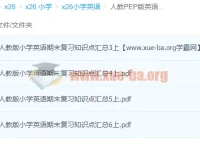 人教PEP版英语3-6年级上册期末复习知识点汇总（可打印）