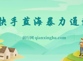快手磁力聚星二维码项目：不直播不露脸，靠团长码售卖轻松月入过万