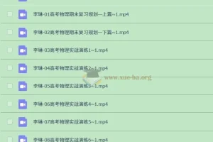 2025高三高考物理李琳二轮复习课程 录播+直播实战演练