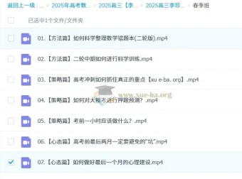 2024-2025高三数学二轮复习 李珍高考数学冲刺课程