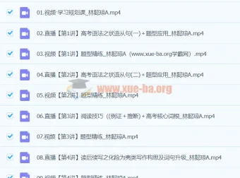 2024高三高考英语 林懿琼 寒假A班 课程资源