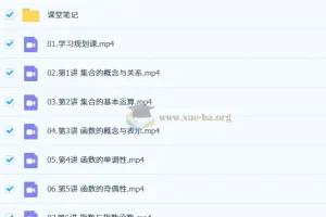 2027高一数学王子豪一轮S暑假班 课程资源