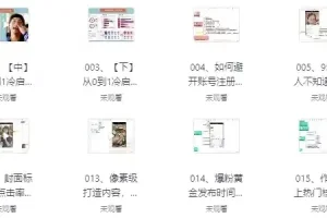 价值1000+自媒体短视频教学课程 抖音快手零基础运营实战