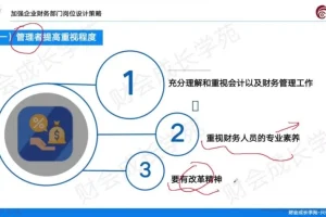 金牌财务经理实战课：税务筹划/报表合并/风险管控全掌握