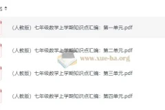 学而思初中重点知识汇编+思维导图 语数英全三册