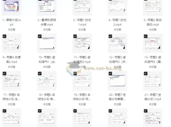 小蕾老师英语语法1000题专项精讲 全100讲系统通关