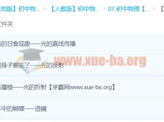 初中物理竞赛课堂：光现象专题精讲【张婷】