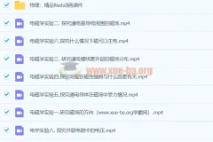 初中物理实验视频合集打包 含flash动画课件与全套实验
