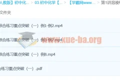 中考化学溶液综合练习重点突破 陈潭飞2讲精讲