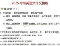 2025考研英语一、二大小作文万能模板 32页PDF文档