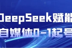DeepSeek赋能自媒体0-1起号实战课程
