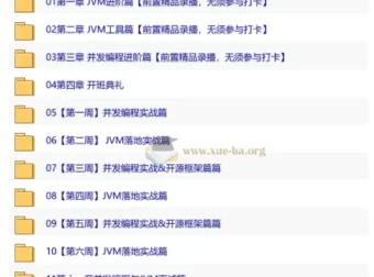 开课吧 并发编程与JVM领域进阶计划 课程资源