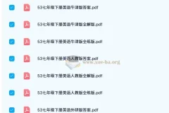53初中同步教辅资源 七八九年级全科PDF合集