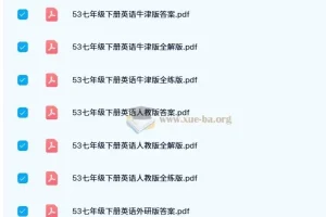 53初中同步教辅资源 七八九年级全科PDF合集