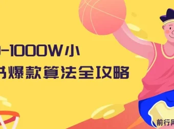 小红书爆款算法全攻略：从0到1000万流量实战课