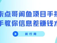 闲鱼项目实战教程 手把手教你信息差赚钱术