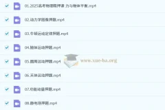 赵玉峰2025高三高考物理冲刺押题精讲课程