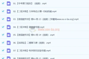 谭清军 2024初三中考物理春季班（下）视频课程