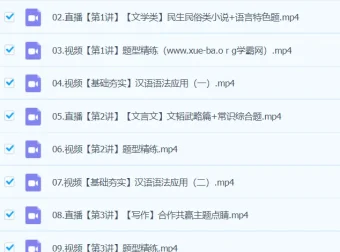 罗斐然2024高二语文A+寒假班 课程合集