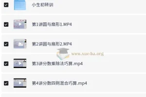 六年级数学秋季课程 刘庆涛 小升初衔接必备