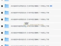 2026版53初中知识清单 7-9年级九科上下册PDF合集