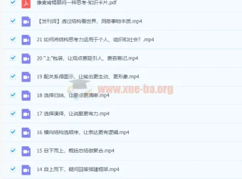 像麦肯锡顾问一样思考 21讲完结 结构思考力实战课程