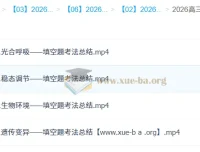 万猛2026高三高考生物三轮冲刺押题课 填空题考法总结